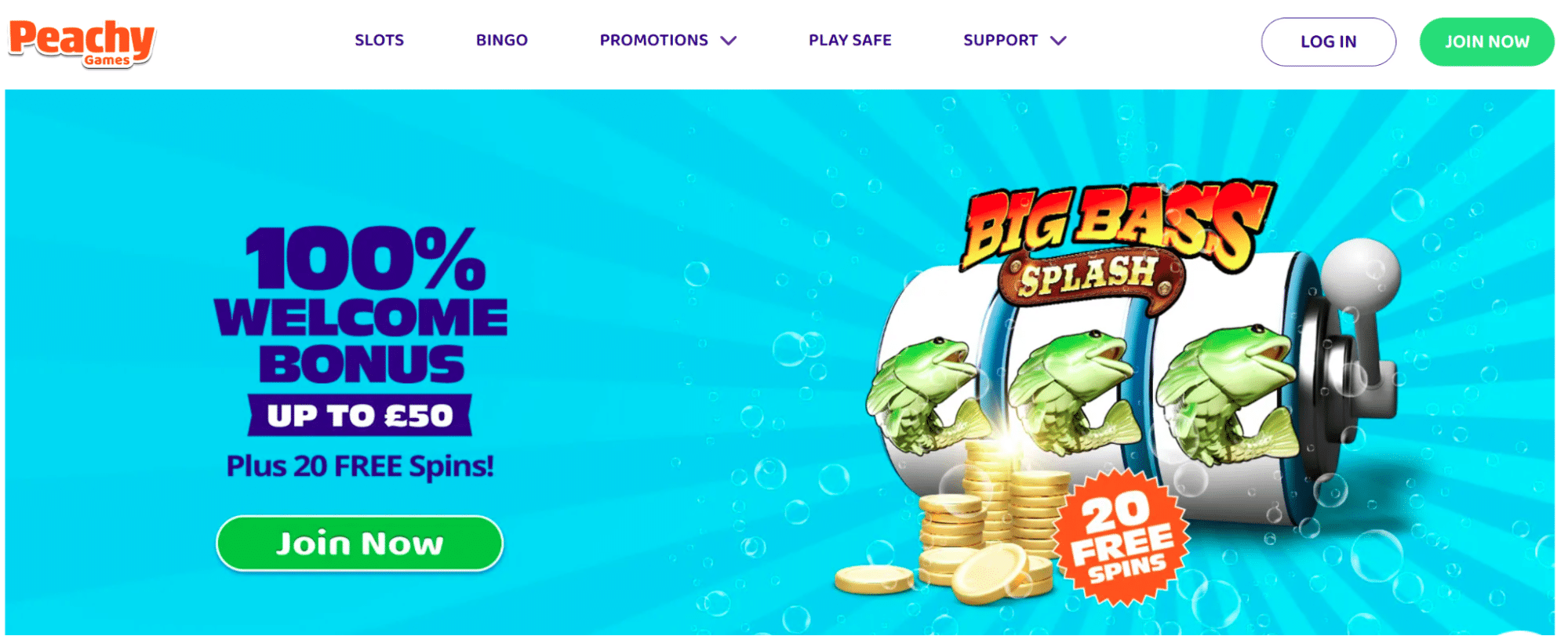 Welcome Bonus Peachy Games