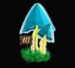 Symbol Mushroom with a blue hat slot Reel Snails by Casimi